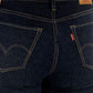 Women's 711 Navy Blue Skinny Fit Mid Rise Jeans - BackDetail View