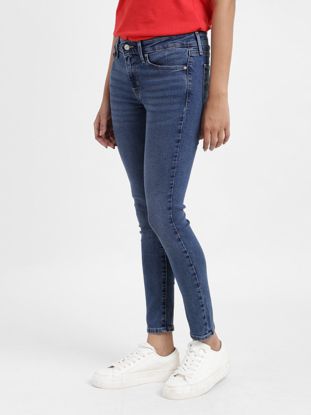 Women's 711 Blue Skinny Fit Mid Rise Jeans - d8126fbf-8028-4e1e-991d-a82208717256 View