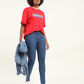 Women's 711 Blue Skinny Fit Mid Rise Jeans - 1021fb37-a596-4358-bba4-29eb20386876 View