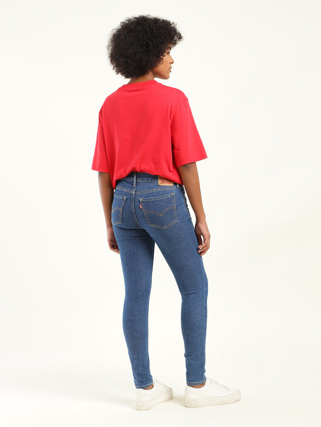 Women's 711 Blue Skinny Fit Mid Rise Jeans - 76223f5b-00a8-487e-a971-610890b0b707 View