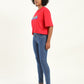 Women's 711 Blue Skinny Fit Mid Rise Jeans - 08fd3973-47eb-474e-8558-8faef8b27ed5 View
