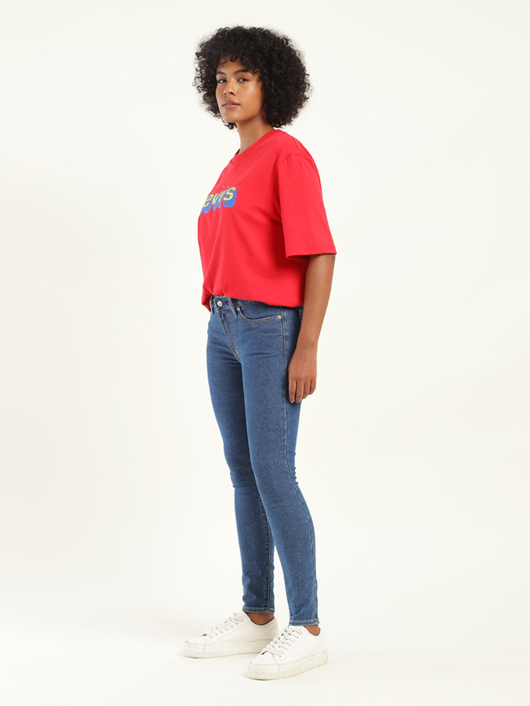 Women's 711 Blue Skinny Fit Mid Rise Jeans - 08fd3973-47eb-474e-8558-8faef8b27ed5 View