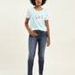 Women's 711 Blue Skinny Fit Mid Rise Jeans - 17d77de2-942b-4dd0-9c31-5f646676b562 View