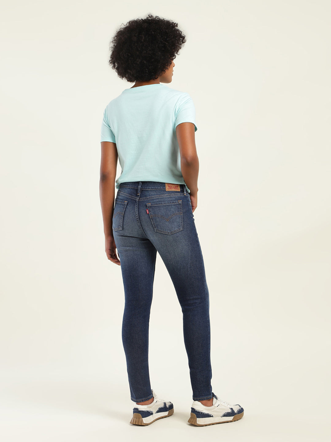 Women's 711 Blue Skinny Fit Mid Rise Jeans - ef3d0221-c6f1-435a-8add-cf06ca37b56b View