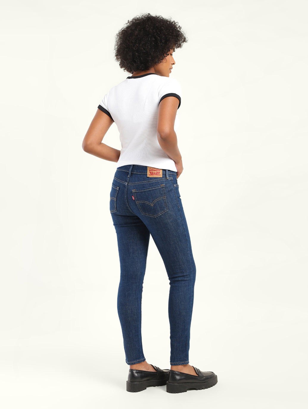 Women's 711 Blue Skinny Fit Mid Rise Jeans - 27ecdb17-afad-4205-a5bd-b907c89878ee View