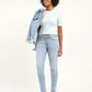 Women's 711 Blue Skinny Fit Mid Rise Jeans - 20shot View