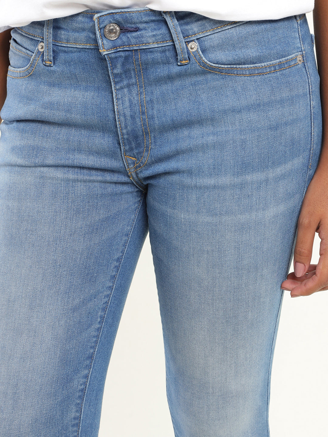 Women's 711 Blue Skinny Fit Mid Rise Jeans - 3cac095f-ab7d-43ad-9ccf-3e7d1bcecb23 View
