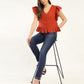 Women's 711 Blue Skinny Fit Mid Rise Jeans - Styleshot View