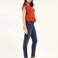 Women's 711 Blue Skinny Fit Mid Rise Jeans - Side View