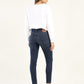 Women's 711 Blue Skinny Fit Mid Rise Jeans - Back View