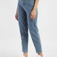 Women's Blue Loose Fit Mid Rise Mom Jeans - 9d382fcd-fc80-494a-ae59-46db233750b3 View