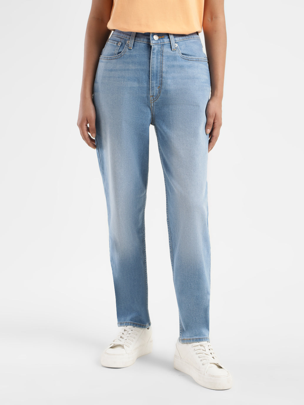 Women's Blue Mom Loose Fit High Rise Jeans - ae2fb990-daad-42fc-b397-2c530b76c043 View