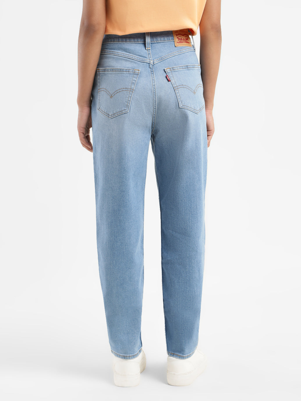 Women's Blue Mom Loose Fit High Rise Jeans - eadeeabf-9d7c-4920-8de6-88a06ad0f50a View