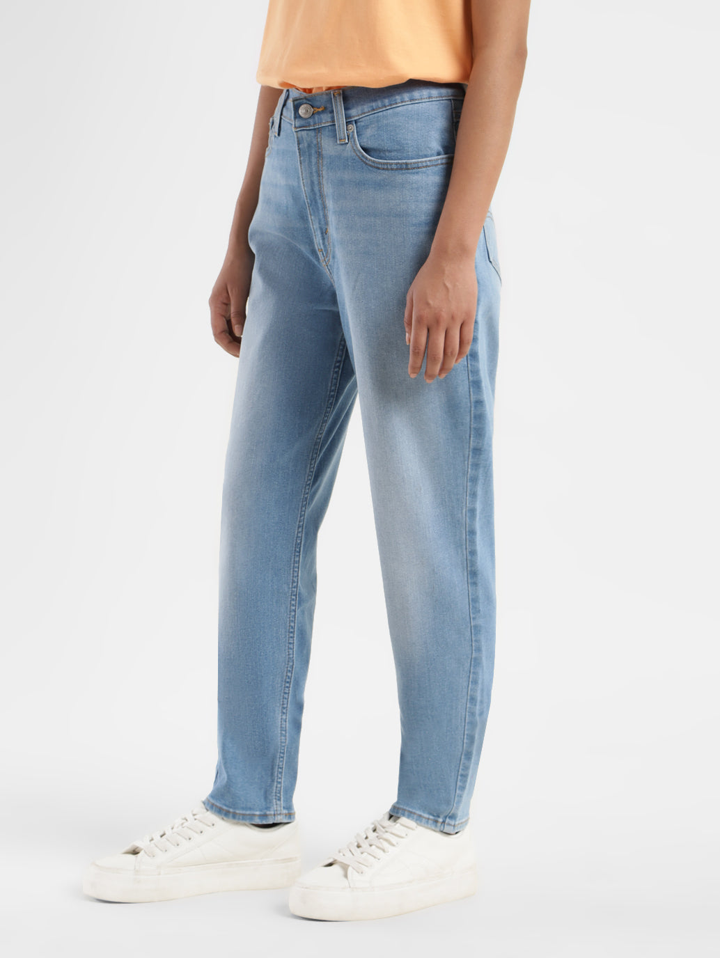 Women's Blue Mom Loose Fit High Rise Jeans - df33ae14-a111-4378-889e-92b4e1ca3173 View