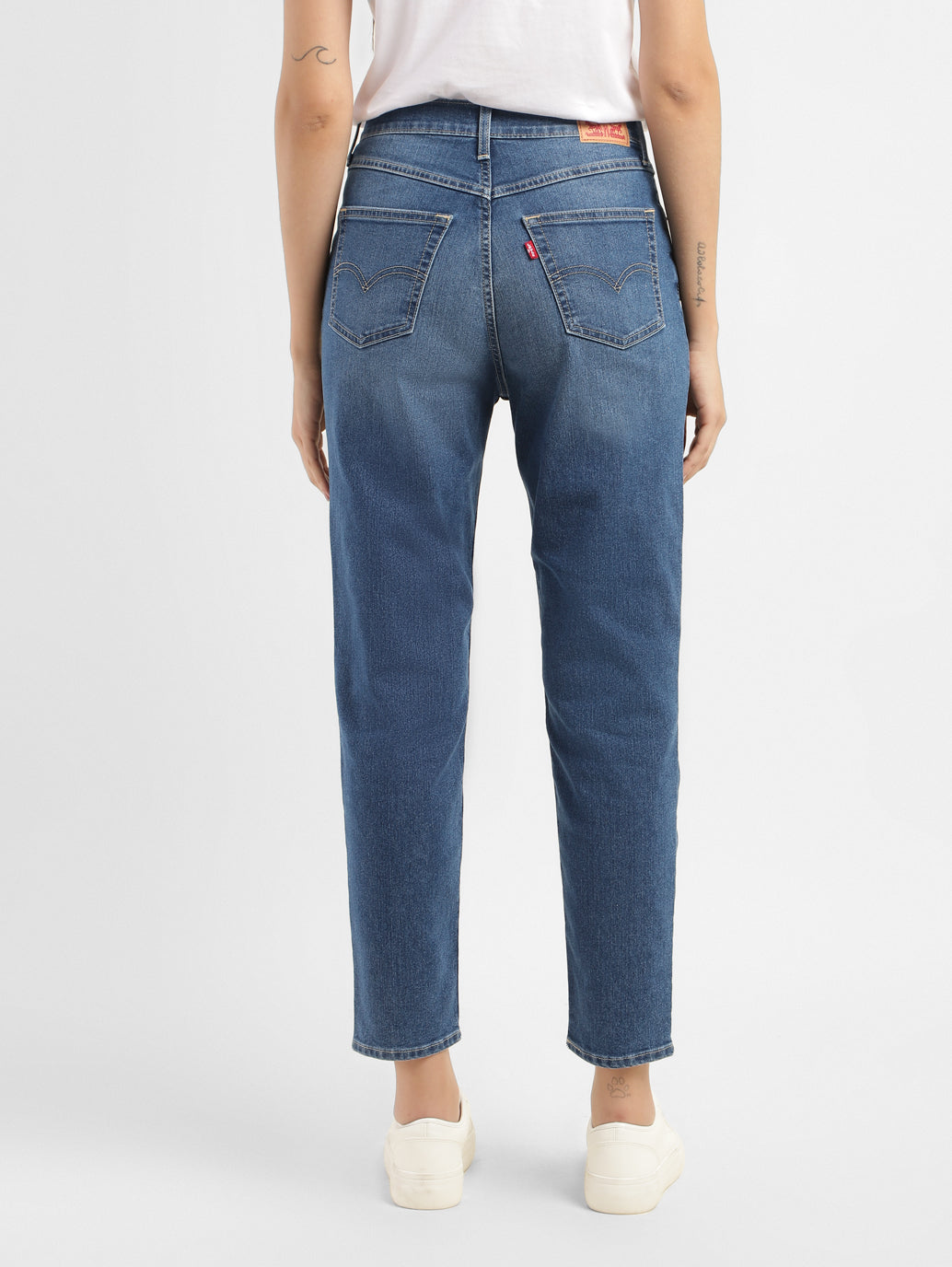 Women's 80s Mom Blue Loose Fit High Rise Jeans - a3c6a2ff-cc2a-4b18-a634-de51fcca0f38 View