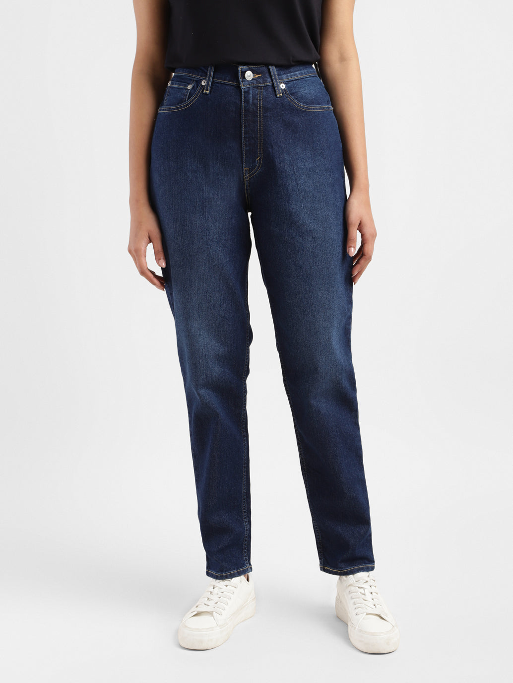 Women's 80s Mom Blue Loose Fit High Rise Jeans - 0567ab61-3f93-4c25-b2f9-dd62536b97c7 View