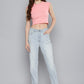 Women's 80s Mom Blue Loose Fit High Rise Jeans - A70910011-StyleDetails View