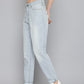 Women's 80s Mom Blue Loose Fit High Rise Jeans - Side View