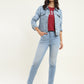 Women's 80s Mom Blue Loose Fit High Rise Jeans - Styleshot View