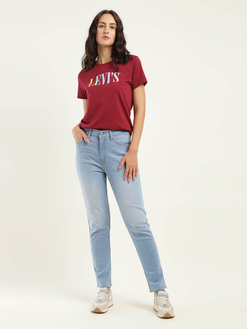 Women's 80s Mom Blue Loose Fit High Rise Jeans - 2fb72190-5843-4e82-a019-3d862042e325 View