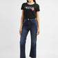 Women's Blue Ribcage Straight Fit Mid Rise Jeans - 5cd70eb7-0dfe-4d95-8eaf-cd7c310188c4 View