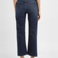 Women's Blue Ribcage Straight Fit Mid Rise Jeans - fda75985-3e74-4073-872a-c276323c3a7c View