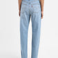 Women's Blue Ribcage Straight Fit High Rise Jeans - 517dc609-818d-4184-9852-0ff2b2cf1b14 View