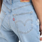 Women's Blue Ribcage Straight Fit High Rise Jeans - e18de3f0-cc9a-49cf-977e-b1f58407a294 View