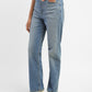 Women's Blue Ribcage Straight Fit High Rise Jeans - a827d414-cca9-478d-a4f1-ed4d634c244c View