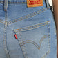 Women's Blue Ribcage Straight Fit High Rise Jeans - f9f99e6c-c791-44dc-a0a4-ff729df0acc7 View