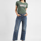 Women's Blue Ribcage Straight Fit High Rise Jeans - e36de0f0-55e3-43d0-a462-eb59be02da2a View