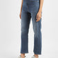 Women's Blue Ribcage Straight Fit High Rise Jeans - 81951c49-9063-446c-ae51-3b784a9932af View