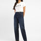 Women's Blue Ribcage Straight Fit High Rise Jeans - 59360fd8-242a-4d3d-89d6-2423c8c2196d View