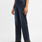 Women's Blue Ribcage Straight Fit High Rise Jeans - f0d593f3-2e77-4c70-be11-8d92904d4327 View