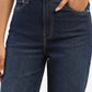 Women's Blue Ribcage Straight Fit High Rise Jeans - 9edf2eb3-aeb2-41bb-b9be-a27031e4ea63 View