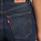 Women's Blue Ribcage Straight Fit High Rise Jeans - 5f83acf2-7450-4bb2-bf25-f6c8722365bf View