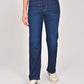 Women's Blue Ribcage Straight Fit High Rise Jeans - Front View