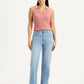 Women's Blue Ribcage Straight Fit High Rise Jeans - 8c4492e5-32f9-469b-810c-f68d779105b3 View