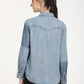 Women's Colorblock Relaxed Fit Shirt - Back View