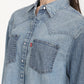 Women's Colorblock Relaxed Fit Shirt - Detail View