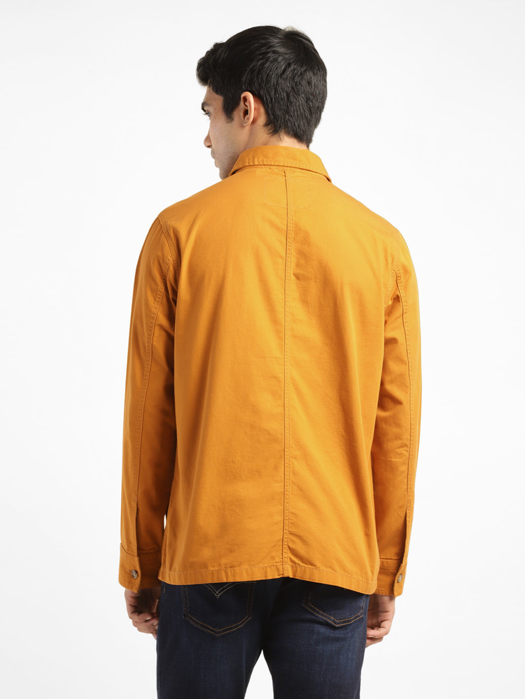 Men's Solid Full Sleeve Shacket - e7eb2fab-c9ff-4b1e-9b10-e9f62f58a7bb View
