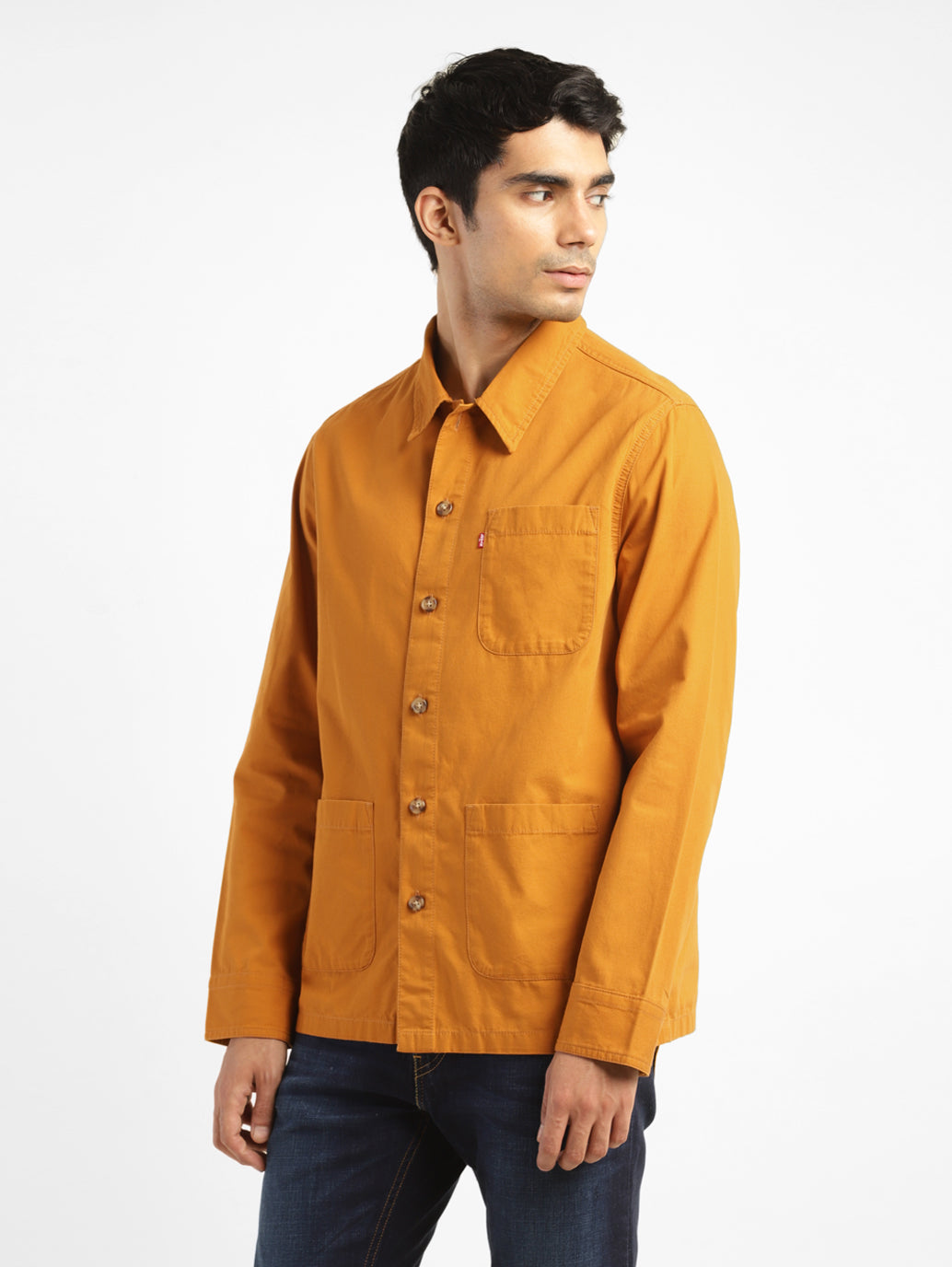 Men's Solid Full Sleeve Shacket - a4e4ab4d-9bee-4ba1-b5ba-45b4b3732d9d View