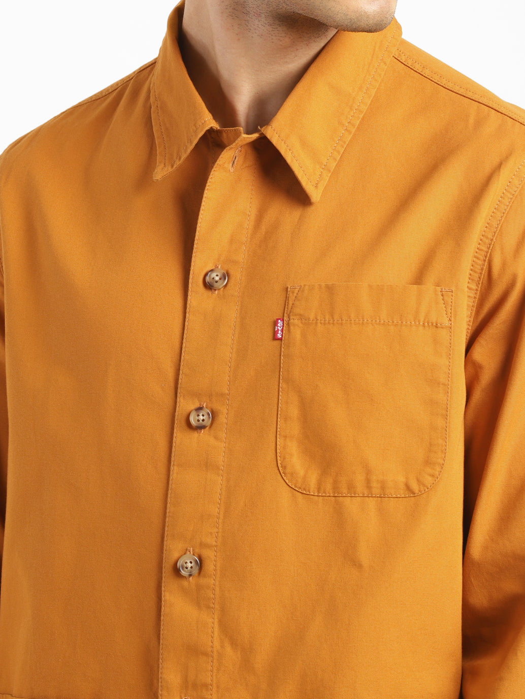 Men's Solid Full Sleeve Shacket - 06f4f79a-5ab5-49ea-84fa-149565d9829a View