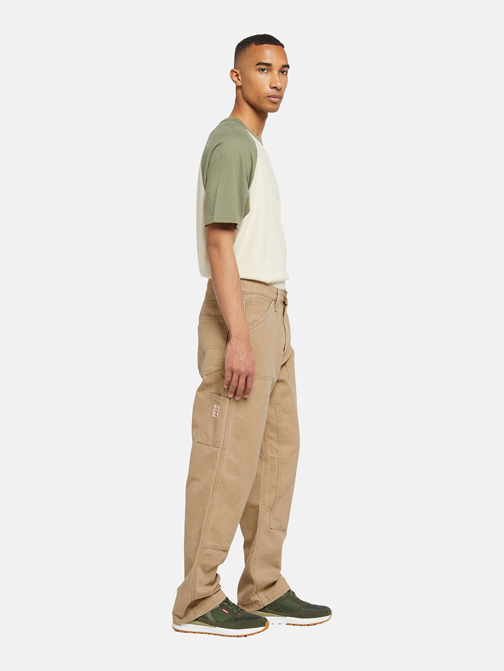 Men's 568 Brown Loose Fit Mid Rise Jeans - Side View