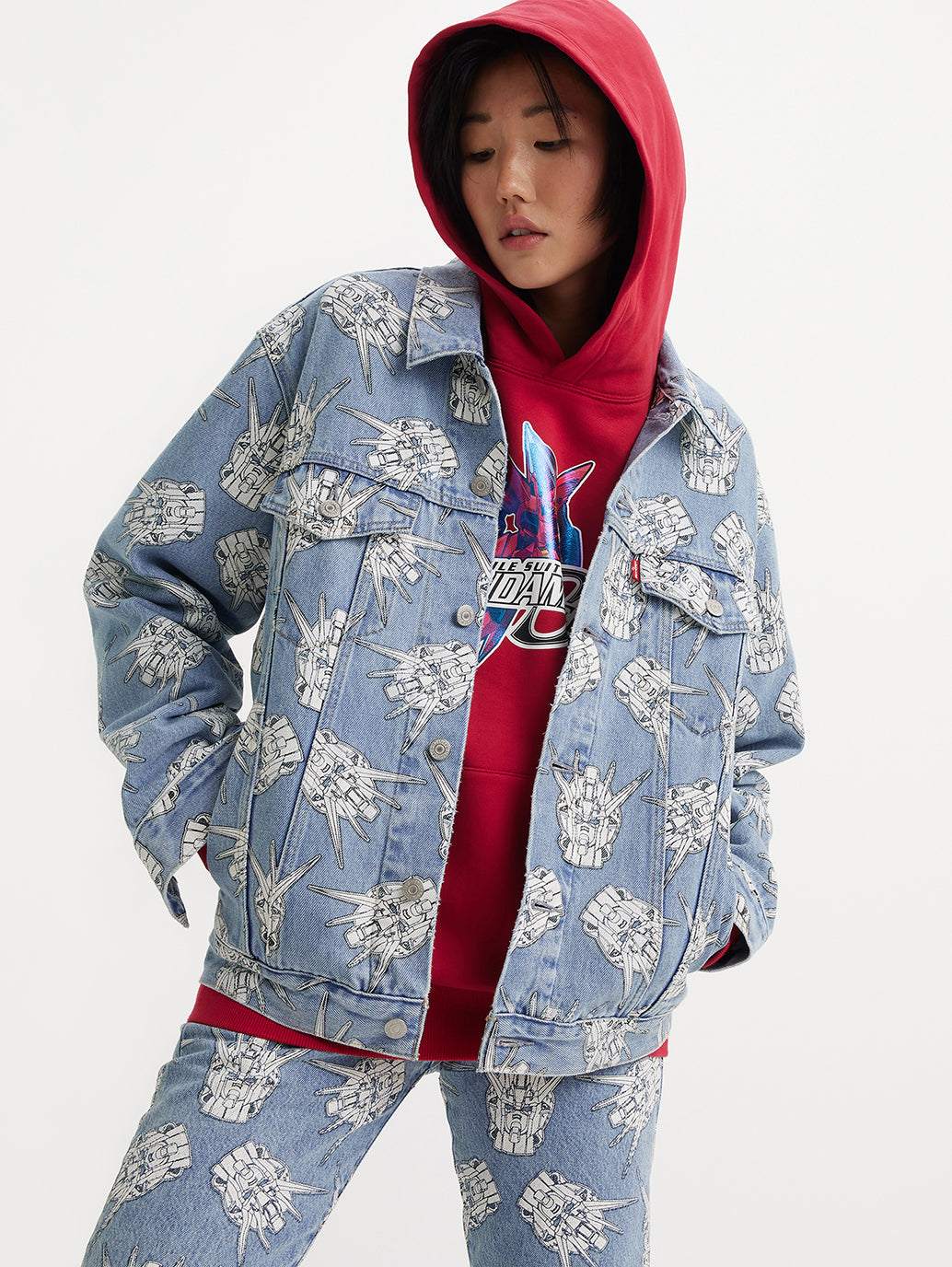 Levi's® x Gundam SEED Relaxed Trucker Jacket - 6efbd33e-c719-4c98-81b3-bc204334ec89 View