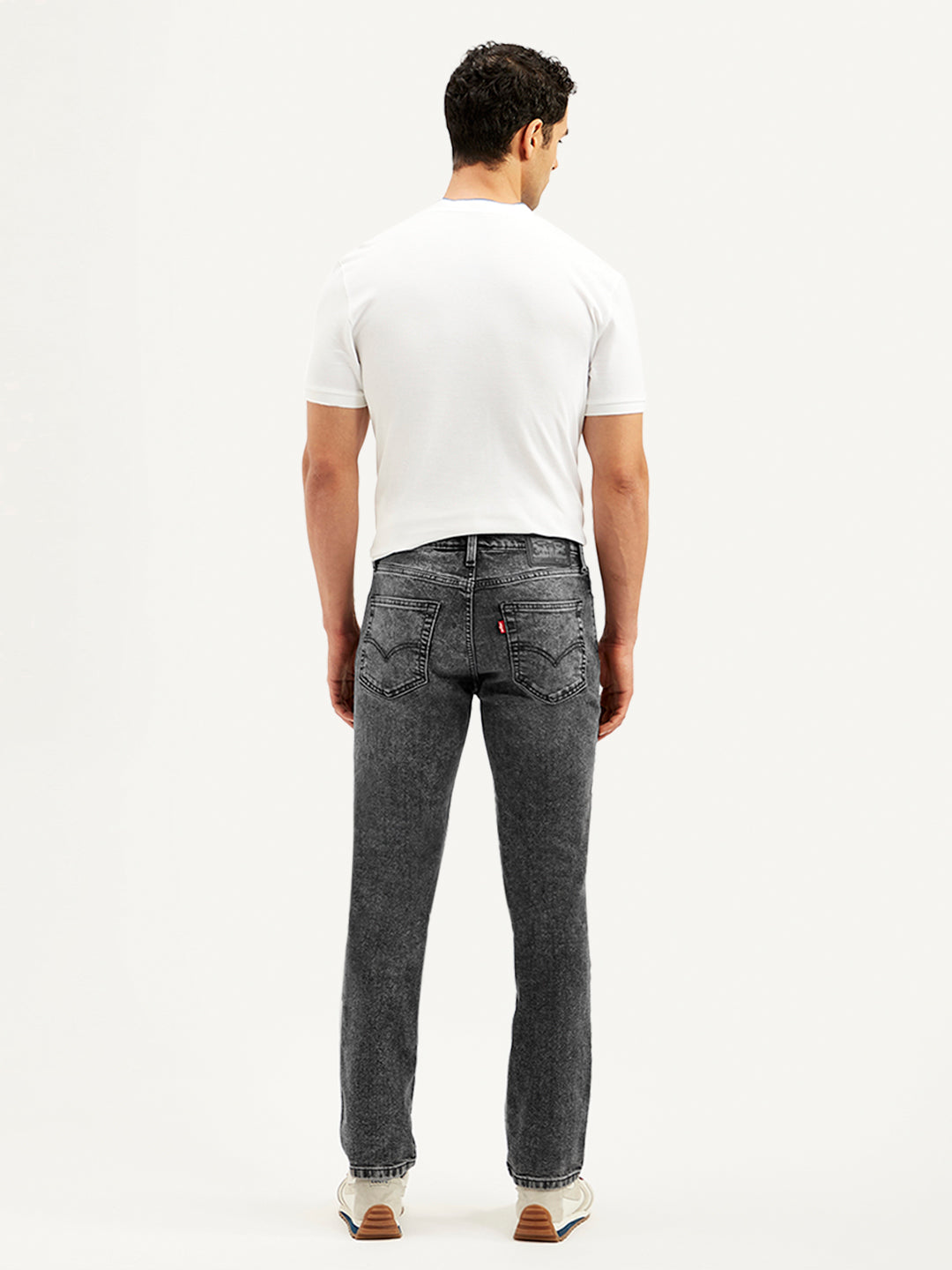 Men's 511 Grey Slim Fit Mid Rise Jeans - Back View