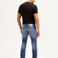 Men's 511 Blue Slim Fit Mid Rise Jeans - Back View
