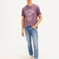 Men's 511 Blue Slim Fit Mid Rise Jeans - Front View