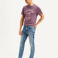 Men's 511 Blue Slim Fit Mid Rise Jeans - Side View