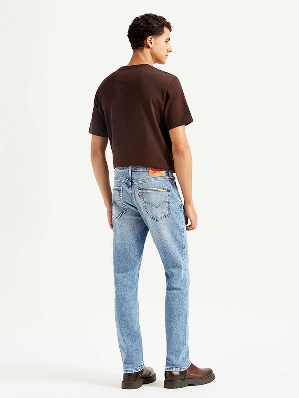 Men's 511 Light Blue Slim Fit Mid Rise Jeans - Back View